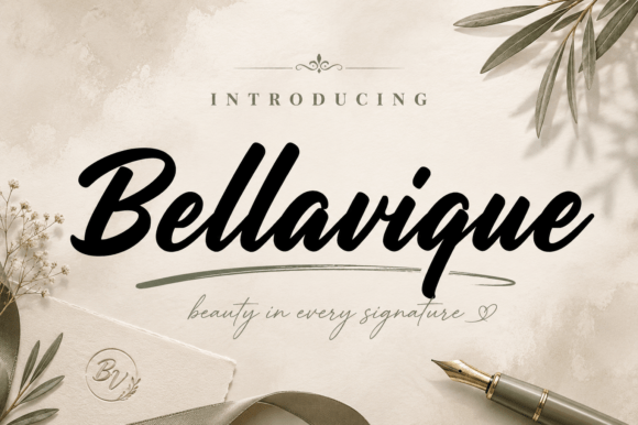 Bellavique: A Contemporary Script Font for Modern Design