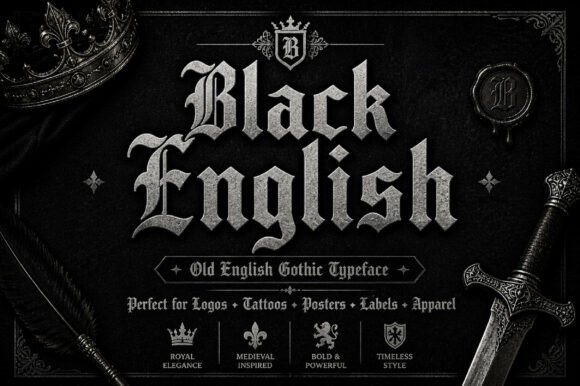 Black English: A Gothic Typography Solution for Bold Design