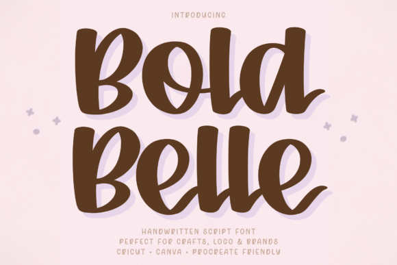 Bold Belle: A Handwritten Script for Modern Design