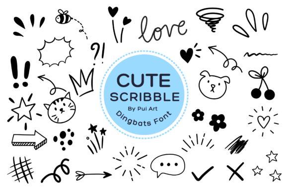 Cute Scribble Doodle: Elevate Your Visual Design