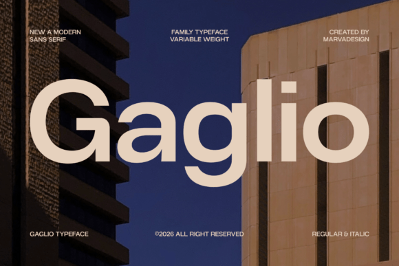 Elevate Your Visual Identity with the Gaglio Typeface