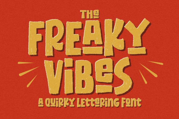 Freaky Vibes: A Bold Font for Authentic Design