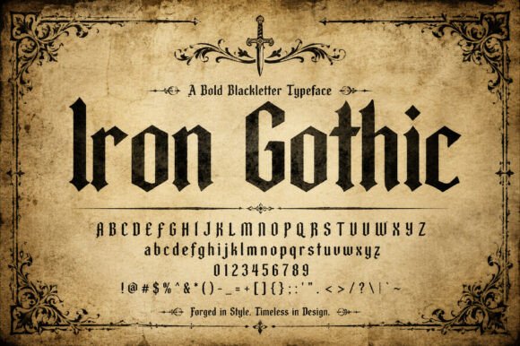 Iron Gothic: Bold Typography for Brand Authority