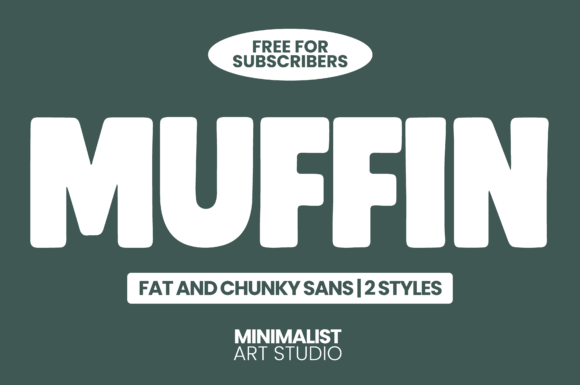 Muffin Font: Bold Chunky Sans Serif for Modern Design