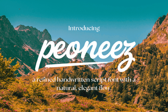 Peoneez: A Font for Nature & Adventure Brands