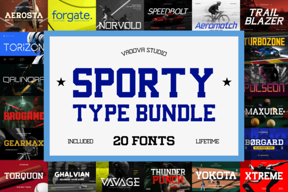 Sporty Type Bundle: Power Up Your Visual Design