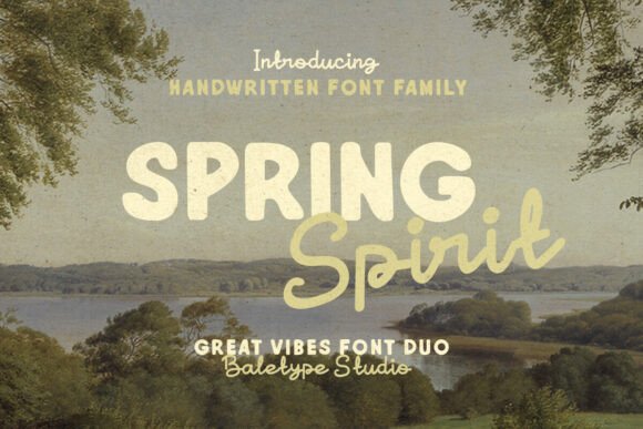 Spring Spirit: A Handwritten Font Duo for Modern Design