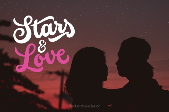 Stars & Love: A Retro Calligraphy Font for Modern Design