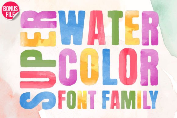Super Watercolor: Vibrant Typography for Modern Design