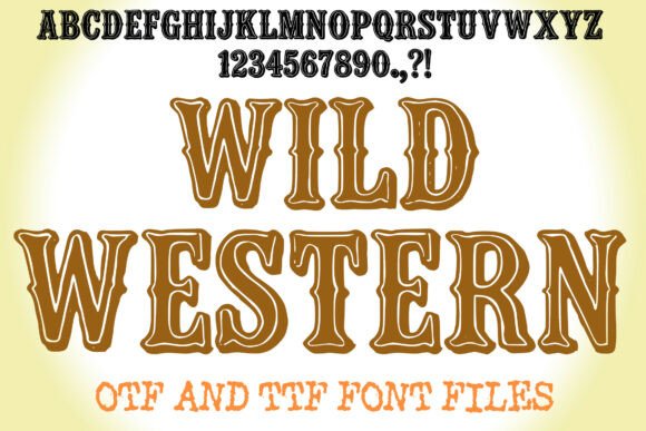 Wild Western: A Bold Frontier Font for Modern Design